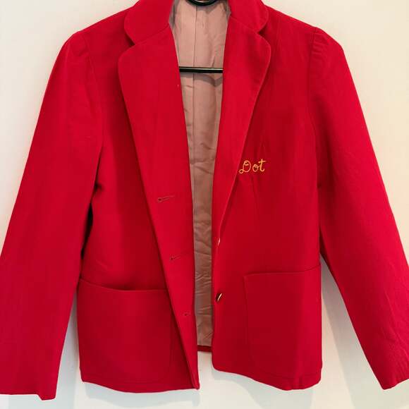 Chapel Hall Uniforms Jackets & Blazers - Women's Red Embroidered blazer Shriners Size small